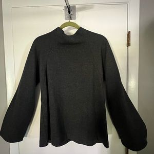 NWOT COS Mock neck Flare Sleeve Sweater Sz L